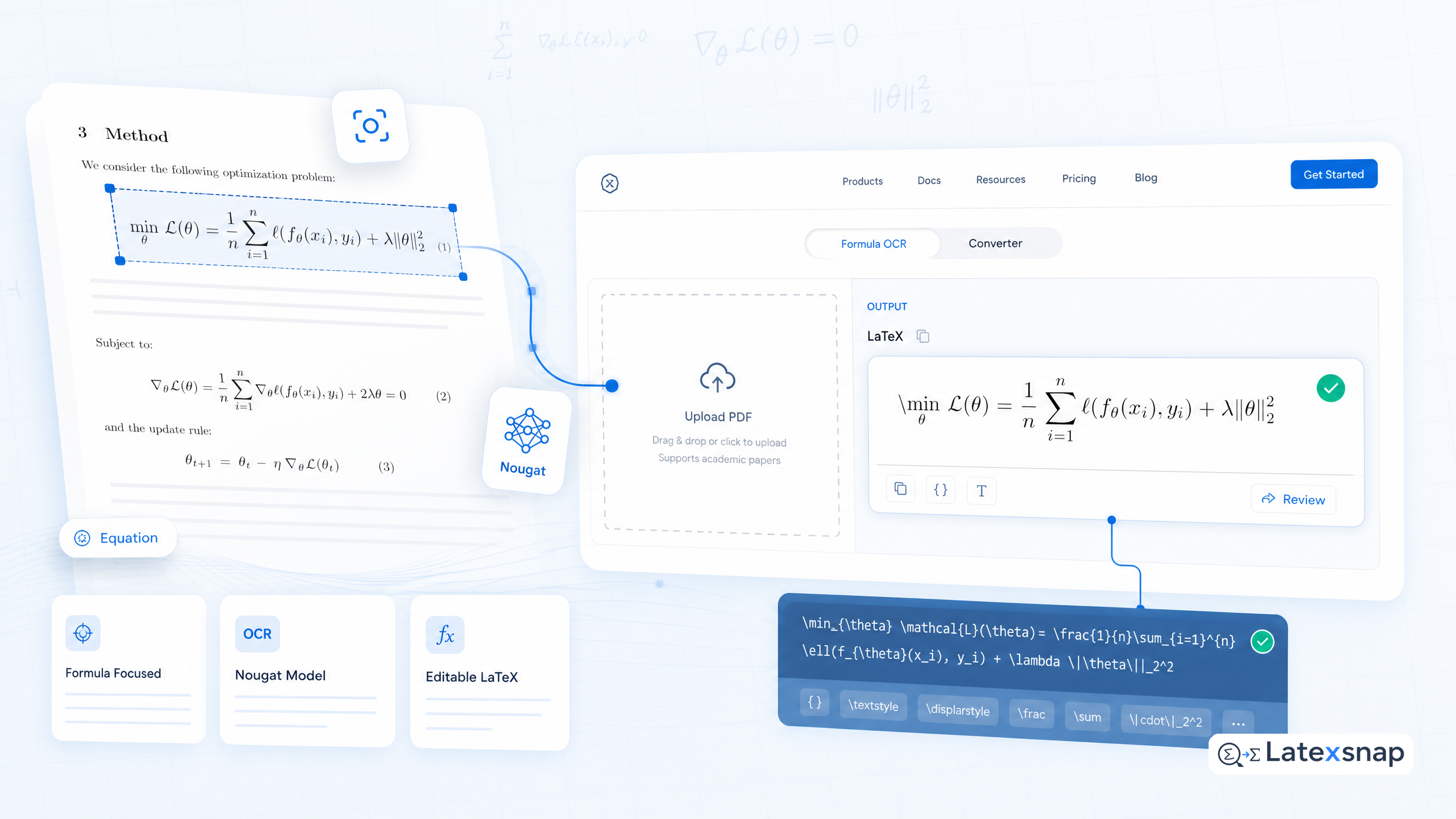 Nougat and Academic Paper OCR for Equation-Heavy Documents