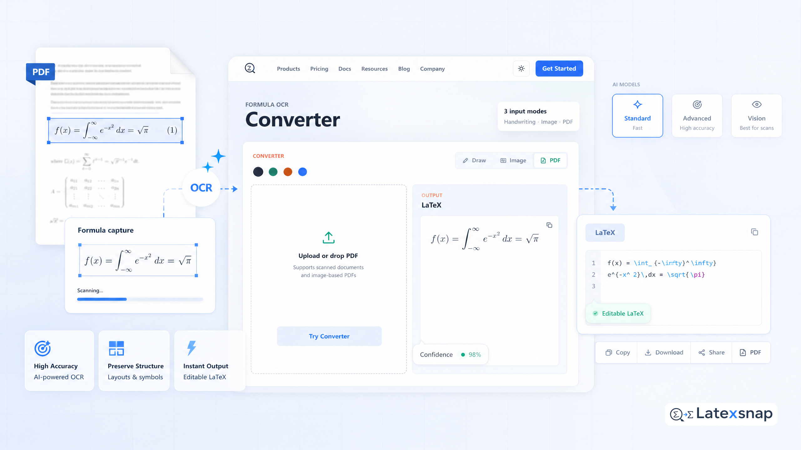 Convert PDF to LaTeX: Document AI-Powered Document Conversion