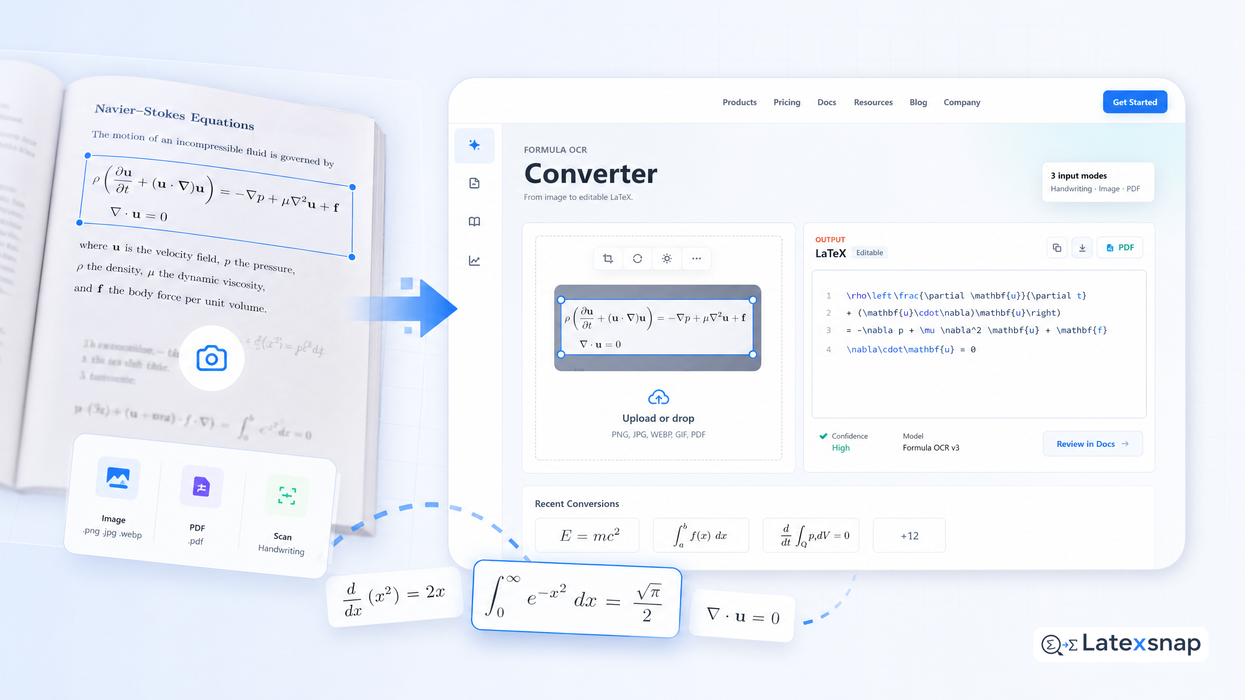 OCR Console Workflows for Formula Conversion